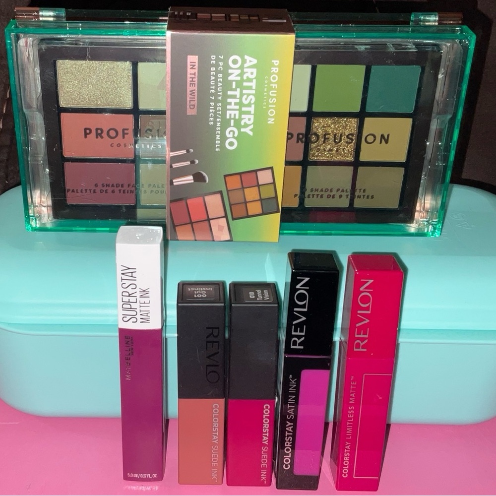 Profusion Face & EYESHADOW Palette MAYBELLINE & REVLON LIP SUPERSTAY *brand new